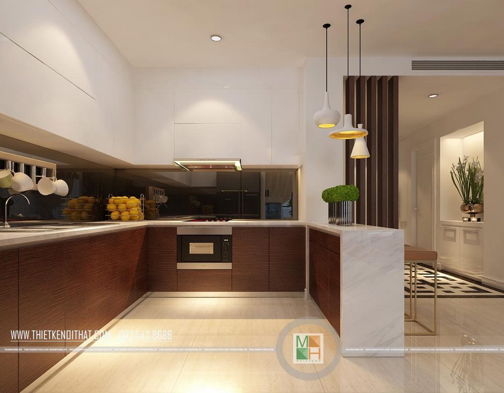 Kính bếp màu đen tại Thăng Long Number One